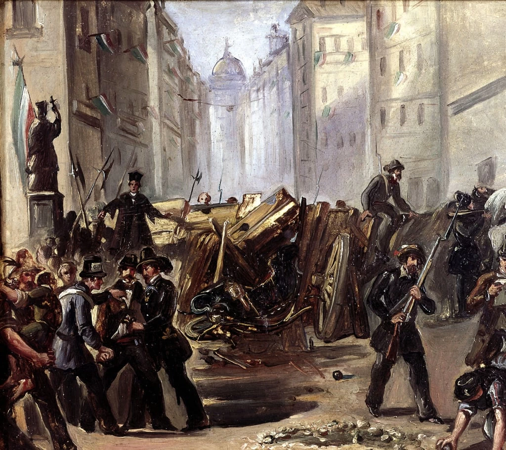 Battaglia di strada e barricata a Roma al tempo del Risorgimento
